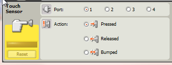Programming the Touch Sensor Block