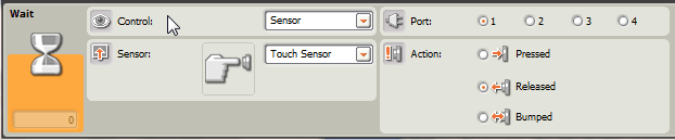 Programming the Touch Sensor Block